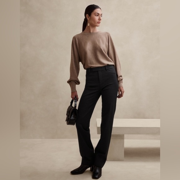 NWT! Banana Republic Black Straight Sloan Pant - Multiple 💜 - Picture 1 of 14